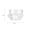 thumbnail image 4 of EeaseCA 20 Pcs 5g Refillable Empty DIY Cosmetic Pot Jars Diamond Shape Loose Powder Bottle for Cosmetic Glitter Powder Eye Shadow Powder (Transparent Color), 4 of 7
