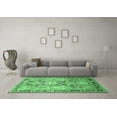 thumbnail image 3 of Ahgly Company Indoor Rectangle Persian Emerald Green Traditional Area Rugs, 7' x 9', 3 of 4