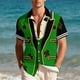 thumbnail image 4 of Ceisia St. Patrick's Day Men's Unisex Hawaiian Shirt | Summer Beach Casual Short Sleeve Button Down Gift Printed Top, 4 of 9