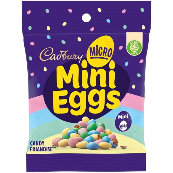 Cadbury Micro Mini Eggs, Milk Chocolate Easter Candy, 90g