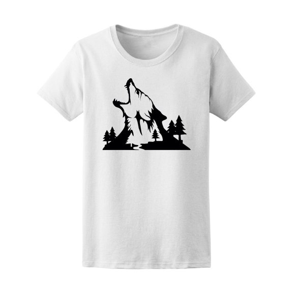 Beautiful Tribal Wolf And Forest Tee Women's -Image by Shutterstock