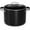 Black, variant on Bakken 3 Quart Ceramic Coated Stock Pot with Glass Lid, Nonstick, Oven Safe to 500°F, Stainless Steel Handles, All Stove Compatible, Cream