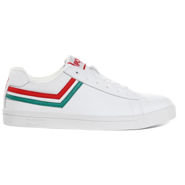 Tenis Pony Hombre Racer Tri Color Italy Blanco 2057