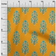 thumbnail image 1 of oneOone Organic Cotton Poplin Twill Fabric Leaves & Floral Block Decor Fabric Printed BTY 42 Inch Wide, 1 of 4
