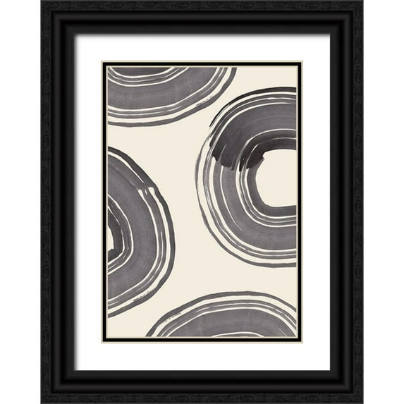 Artographie Studio 24x32 Black Ornate Wood Framed with Double Matting Museum Art Print Titled - Rings of Life