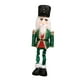 thumbnail image 4 of Cascanueces navideño, decoración navideña, figura telescópica de mesa, escultura Verde, 4 of 9