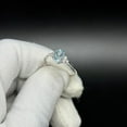 thumbnail image 2 of Parth Impex 2.70 Carat Natural Blue Aquamarine Gemstone Ring, Aquamarine Oval Cut, 925 Sterling Silver Ring, White Sapphire Around, Wedding & Engagement Ring, 2 of 4