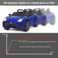 thumbnail image 3 of Coche Jaguar Montable para Niños Costway Vehículo de Batería Juguete Eléctrico con Mando Música Cuentos Marcha Adelante y Atrás Azul, 3 of 9