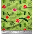 thumbnail image 1 of Soimoi Poly Georgette Fabric Floral & Leaves Tropical Print Fabric by The Yard 42 Inch Wide, 1 of 1