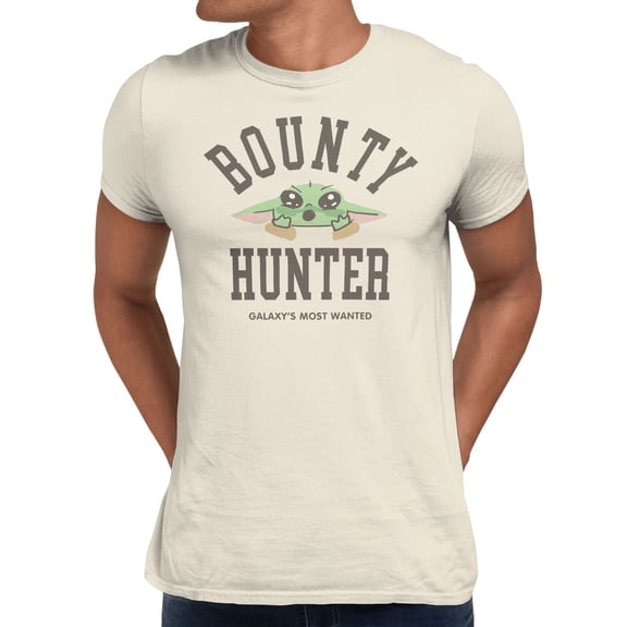 Star Wars The Mandalorian And Grogu Bounty Most Wanted Men's T Shirt (Natural, S-XXXL)