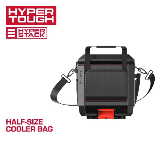 Hyper Tough Hyper Stack Soft-Sided Cooler Bag, Half Size, 5 qt, with Carry Handle