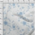 thumbnail image 3 of oneOone Velvet Sky Blue Fabric Abstract Sewing Material Print Fabric By The Yard 58 Inch Wide, 3 of 5