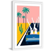 Party Car Framed Painting Print