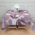 thumbnail image 4 of Floral 60" Square Waterproof Tablecloth, Floral Print Polyester Table Cover, 4 of 6