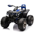thumbnail image 4 of 4WD ATV for Kids, Joyracer 24 Volt Ride on Toys with Remote, Power Car Wheels, Outdoor Gift with 800W Motor, Bluetooth Music, Horn, LED, Blue, 4 of 8