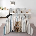 thumbnail image 1 of Erosebridal Leopard Print Bedding Full Comforter Set, Wild Cheetah Down Comforter, 3 Pieces, Microfiber, 1 of 6