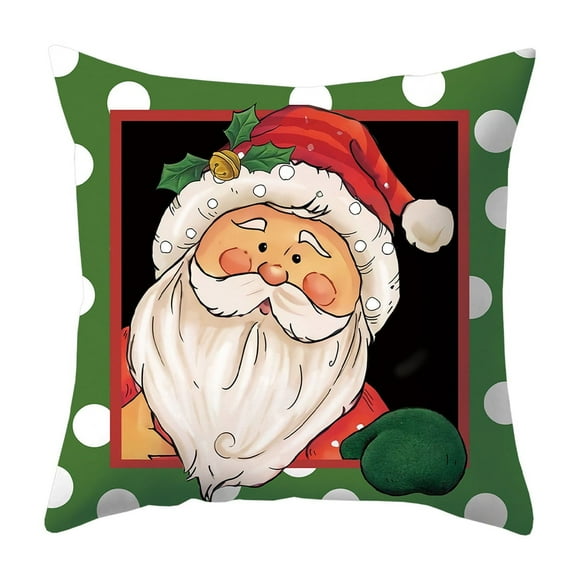 SDNall Living Room Decor, Christmas Decorations for The Home, Soft Peach Skin Velvet Pillowcases - Digital Color Printing for Christmas Themed Living Room, Home Decorations for Living Room