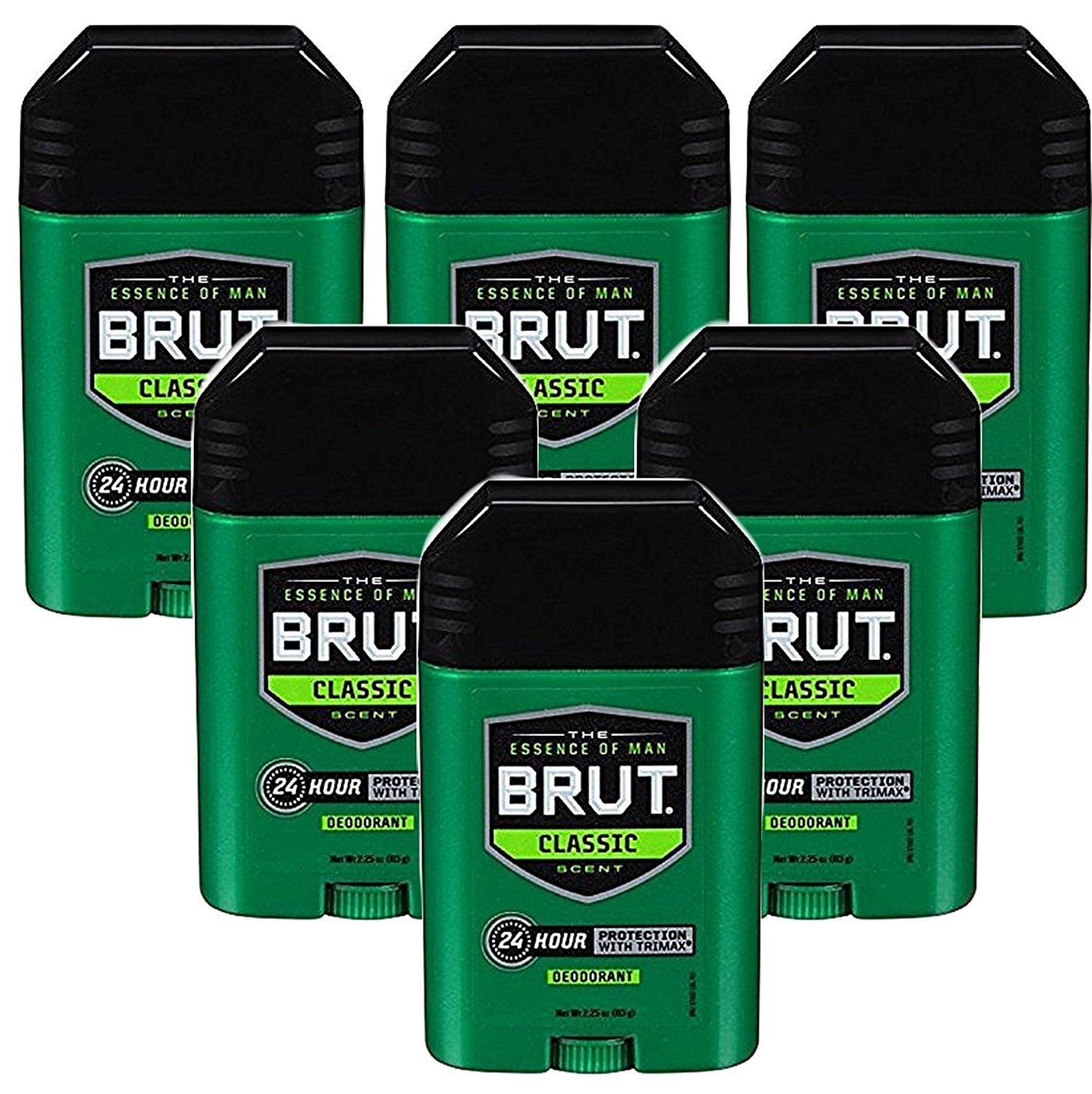 6 Pack Brut Deodorant 2 25 Oz Oval Solid Classic Scent Set Of 6 6 Pack Brut Deodorant 2 25 Oz Oval Solid Classic Scent Set Of 6