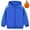 Color Blue, variant on Godderr 1-10 Years Old Boys Girls Hoodie Tops Sweater for Kids Baby,Hooded Sweater,Long Sleeve Solid Color Zipper Padded Cardigan Jacket
