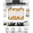 thumbnail image 5 of Stove Top Covers for Electric Stove 36x21 Inches, Yellow Sunflower Heat Insulation Fireproof Glass Cooktop Protector, Country Pastoral Retro Oil Painting Countertop Stovetop Cover for Kitchen, 5 of 8