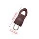 thumbnail image 2 of Kearding Tirador de cremallera Cremalleras de plástico desmontables Tirador Fijador de cremallera Equipaje Mochilas Monederos Botas Pantalones Almacenamiento y organización del hogar Café Grande, 2 of 6