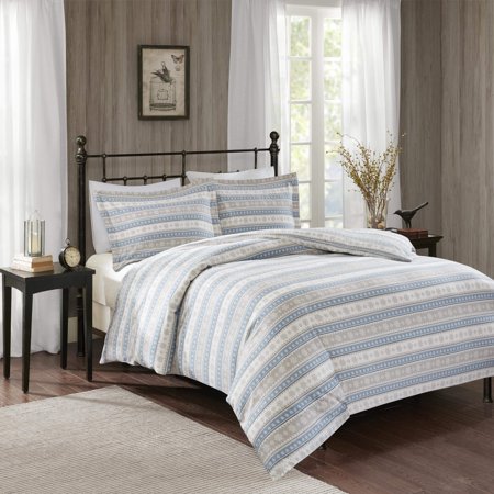 Woolrich 3 Piece Nordic Snowflake Flannel Comforter Set Walmart Com