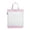 Pink, variant on Homerr File Holder Organizer File Holder Carrying Case with Handle Transparent Large Capacity Strong Load-bearing Portable Document Storage Organizer Handheld File Holder