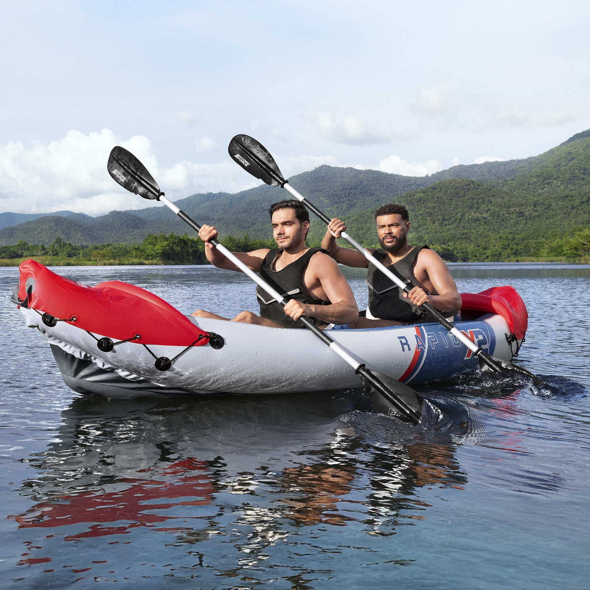 Bestway Hydro-Force Rapid X2 Inflatable 2 Person Kayak Outdoor Water Set