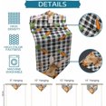 thumbnail image 7 of Easter Buffalo Bunny Triangle Table Runners Long Dresser Scarves Table Decoration for Wedding Party/Graduation Ceremony/Banquet Carrots Black White Plaid Check, 7 of 7