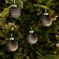 thumbnail image 4 of 9 Pcs 3.15 Inch Large Velvet Christmas Ball Ornaments Vintage Style Flocked Hanging Decorations for Xmas Tree Holiday Party Wedding Home Decor Indoor Outdoor Shatterproof Bulbs, 4 of 4