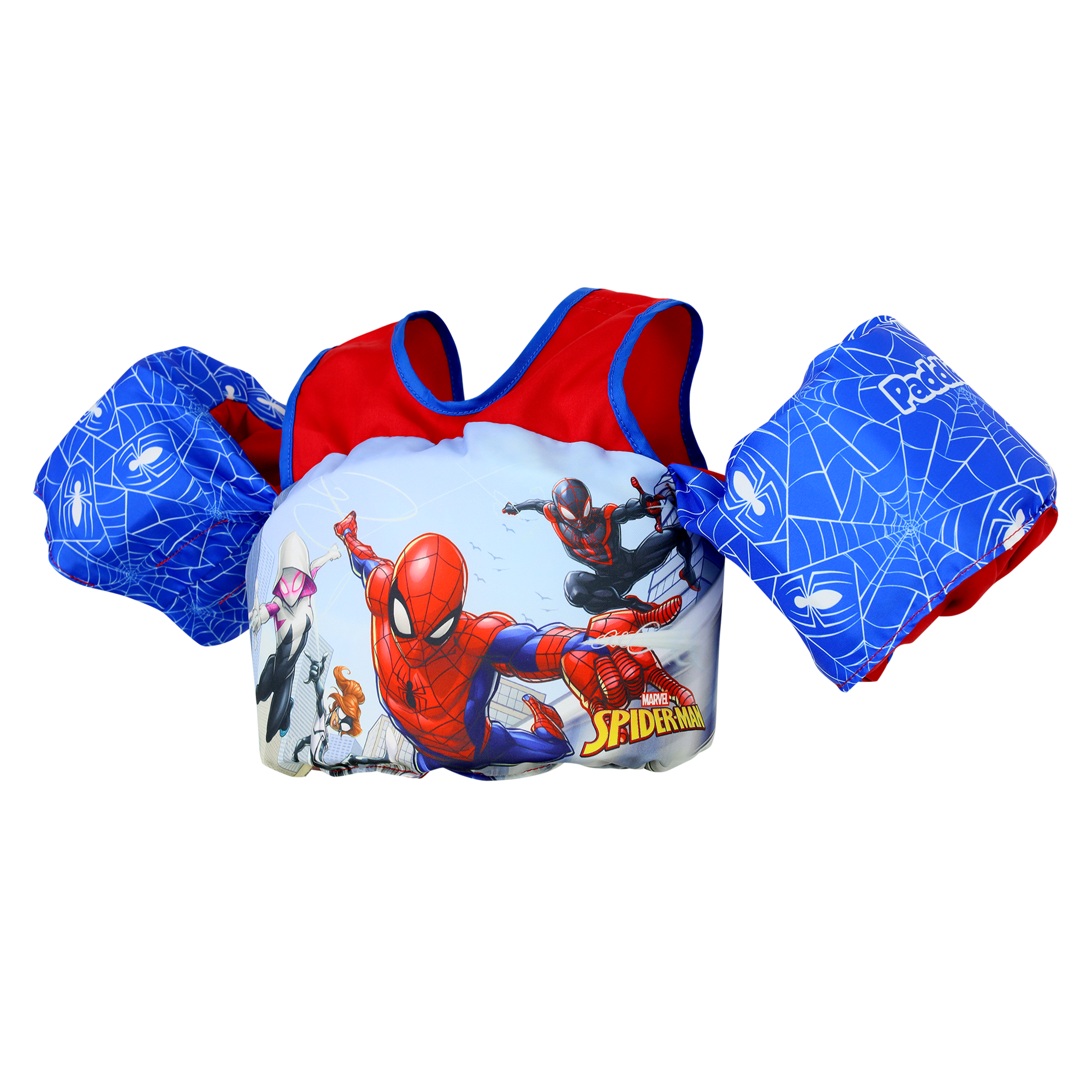 Spiderman Life Jacket for Kids, Children’s Paddle Pal Swim Life Vest, 33-55 lbs., Unisex