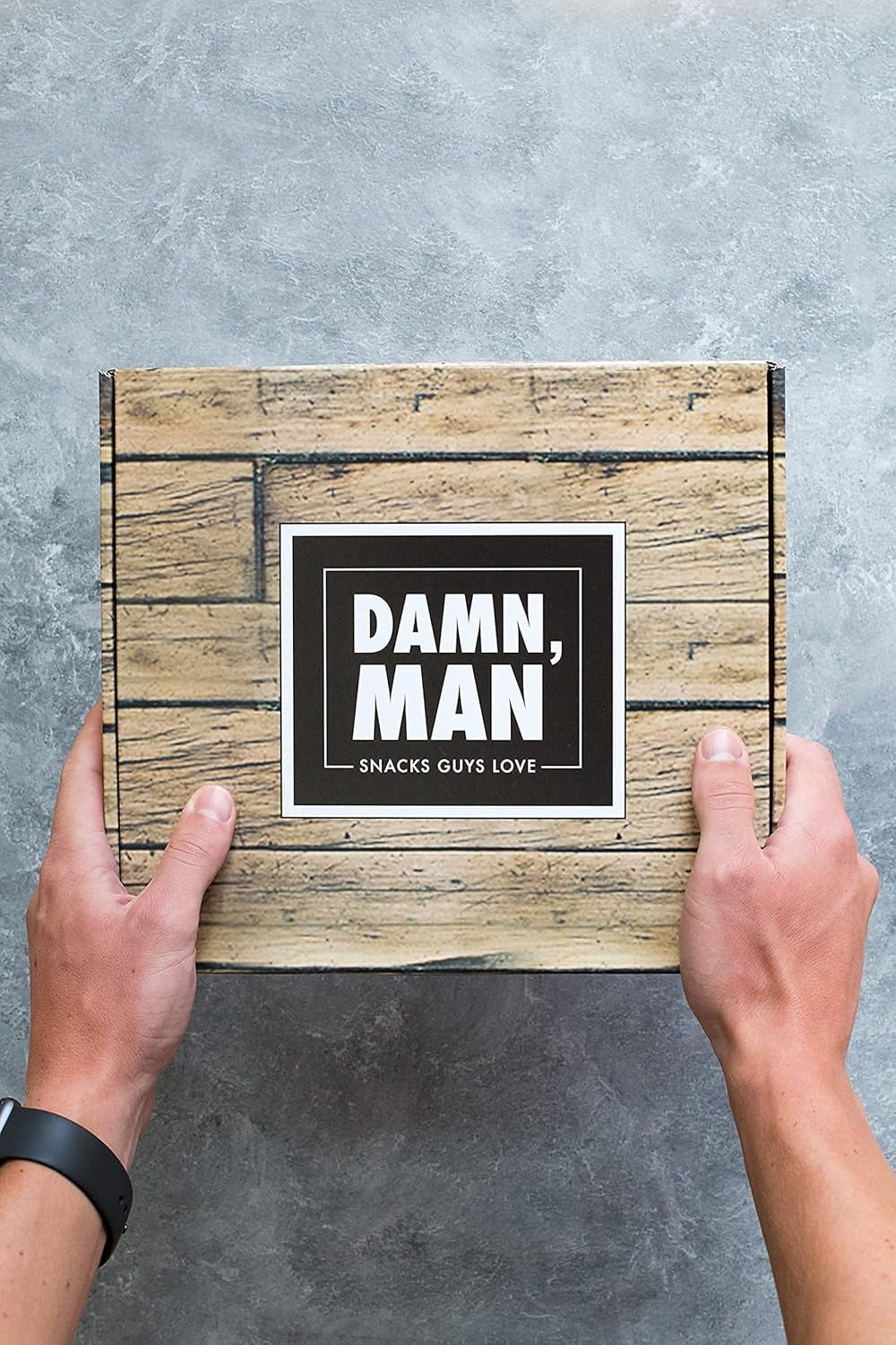 Damn Man Beef Jerky Snack Mixes Gift Assortment Mild Smokey with Nuts 12-Count
