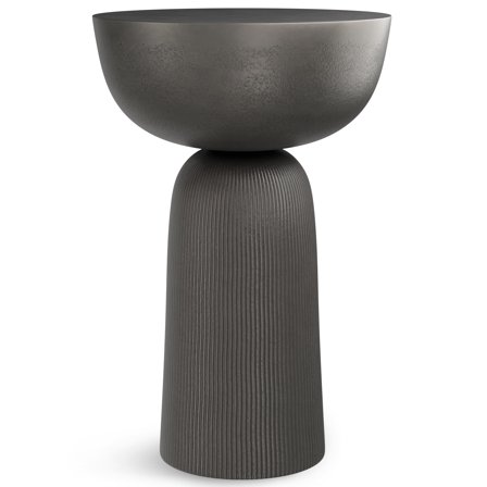 Simpli Home Hughes Cast Aluminum Side Table