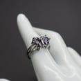thumbnail image 2 of DESIGNIC Purple Sterling Silver Rings - Shiny Glamorous, Timeless Beauty, Combination 1, 2 of 2