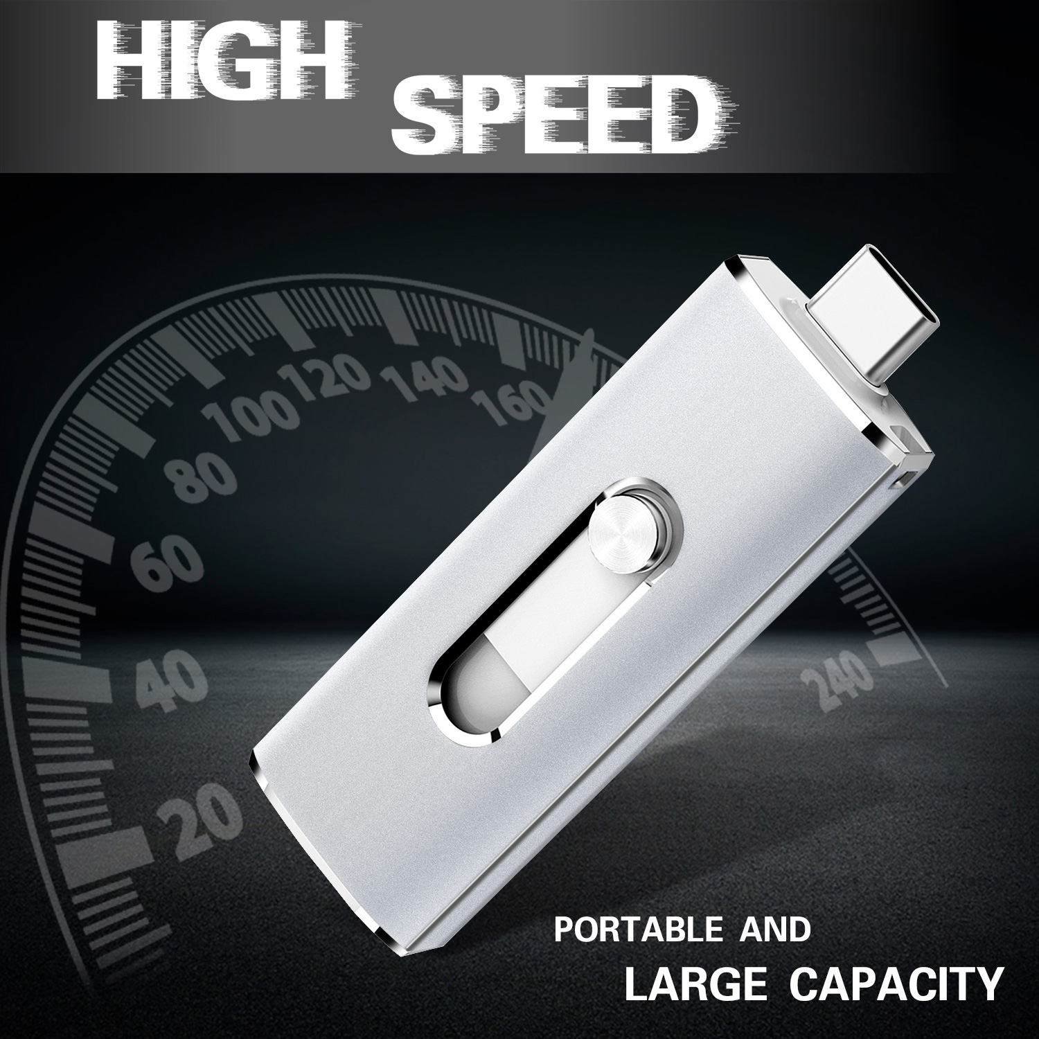 KEXIN 256GB USB 3.0 Dual Port Flash Drive photo 5