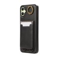 thumbnail image 7 of Wallet Back Case for Samsung Galaxy A05 with Wrist Strap, Stylish Magnetic Card Holder Finger Ring Kickstand PU Leather Lanyard Shockproof Slim Phone Case for Samsung Galaxy A05, Black, 7 of 7