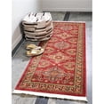 thumbnail image 1 of Unique Loom 3125039 2 Pi 7 Po x 6 Pi 7 Po Philippe Sahand Runner Rug&44; Rouge, 1 of 1