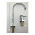 thumbnail image 7 of Basin faucet Bathroom super long pipe two holes Brushed Gold/Black bathroom faucet sink tap 360 rotating widespread basin Tap, 7 of 7