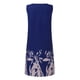 thumbnail image 5 of Mini vestido sin mangas con estampado de cuello en V informal de verano para mujer a la moda Fridja  hj4000, 5 of 6