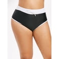 thumbnail image 1 of Lazo de la cintura contraste del tamaño inferior Swim Piping Plus Rosegal  Camisetas sin mangas de talla grande, 1 of 5