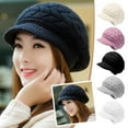 thumbnail image 2 of Womens Winter Hats Warm Knit Hat Slouchy Beanie * Brim with K6O9, 2 of 6
