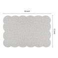 thumbnail image 4 of REGALWOVEN Placemats Set of 6 Ruffle Placemats for Kitchen Dining Table Decor Washable Heat Resistant Table Placemats Wipeable Table Mat Cream 18*12in, 4 of 7
