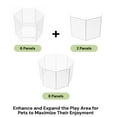 thumbnail image 3 of SunsGrove Dog Playpen, 50 inch 2 Panels Non Slip Play Dog Pen for Free and Safe, Heavy Duty Anti-Rust Pet Pen for Indoor, Courtyard, RV Camping for Large Dogs, White, 3 of 9