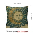 thumbnail image 4 of Acheng Retro Boho Astronomy Astrology Tarot The Sun Mysterious Throw Pillow Cover,Mid Century Universe Throw Pillow Covers Set of 2,Home Bedroom Decor,Gifts for Women Girls 24x24in, 4 of 7