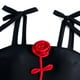 thumbnail image 4 of Trajes de baño Amzcrzy Tankini para mujer traje de baño de traje de baño estampado diario para mujer traje de baño conservador de cuerpo unido falda de playa estampada conjunto de dos piezas negro XL, 4 of 8