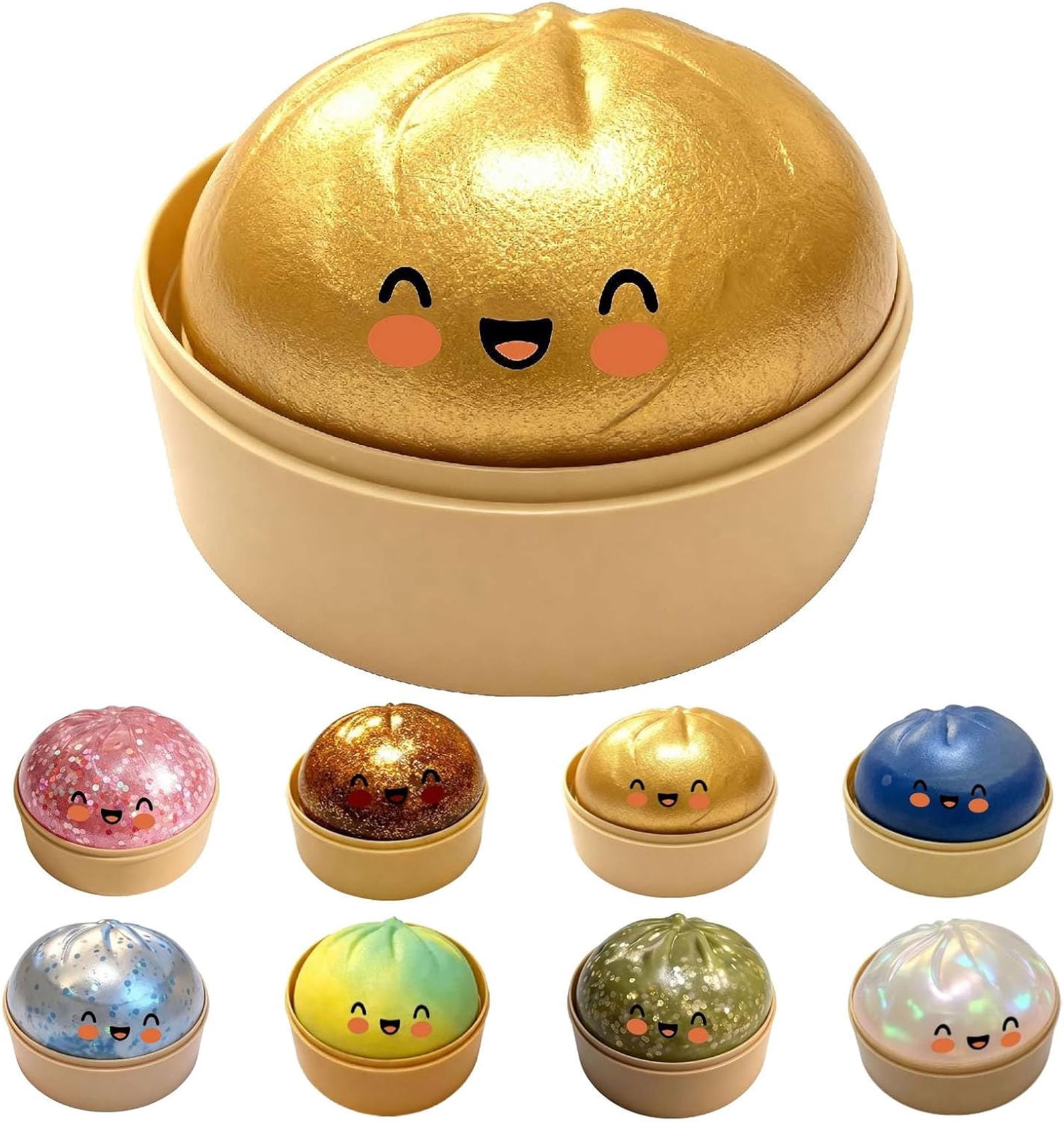 Dumpling Squishiess,giant Glitter Dumpling Box,colorful | Cuotas sin interés