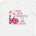 thumbnail image 4 of Inktastic I Have Been Promoted to Big Sister Pink Girls Baby T-Shirt, 4 of 5