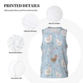 thumbnail image 3 of Sikiie Funny Chicken Basketball Jersey Reversible Men's Mesh Athletic Sports Shirts Training Practice S-4XL4X-Large, 3 of 6