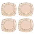 thumbnail image 1 of 4pcs Stretch Jacquard Silla de Comedor Funda de Asiento Silla Asiento Funda Antideslizante Beige_L, 1 of 5
