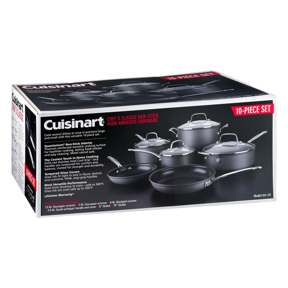 Cuisinart Hard Anodized Set by Chef's Classic - 10 Piece - 66-10